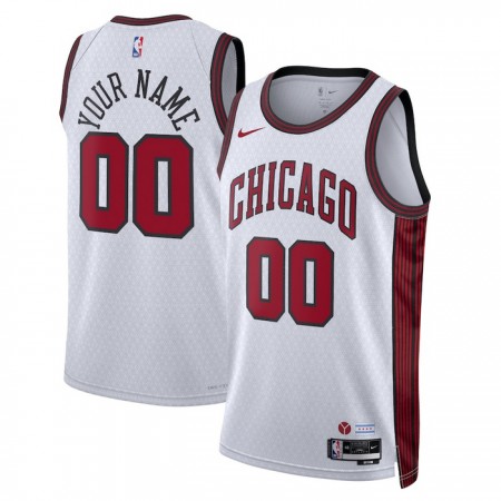 Dres Chicago Bulls Prilagođeni Nike 2022-23 City Edition Bijela Swingman